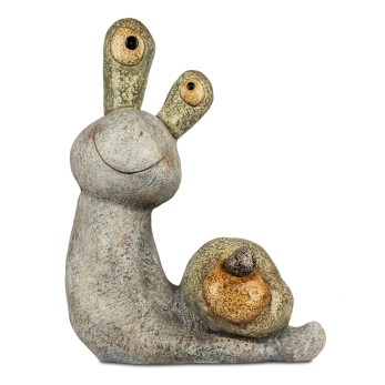 Schnecke 37cm Steinfarben