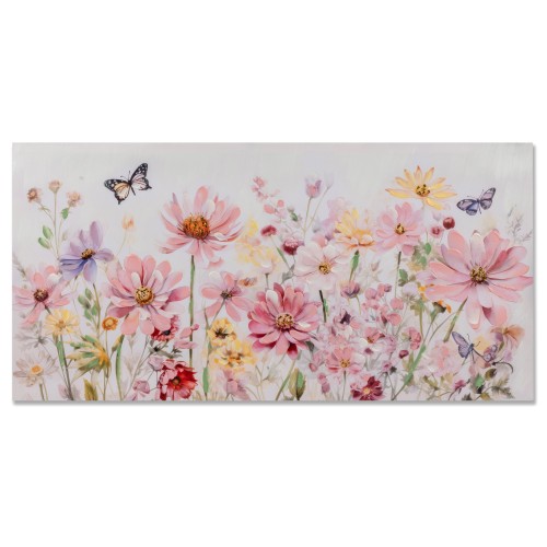 Wandbild 40x80cm Blumenwiese