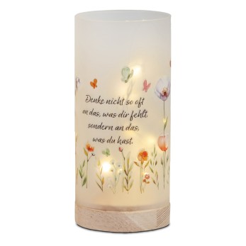 Deko-Licht 20cm Blumen - das was du hast
