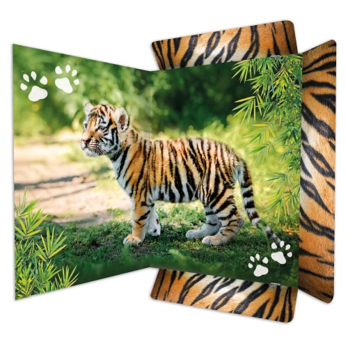 Zeichenmappe "Tiger", Karton, 350 g/qm, DIN A3