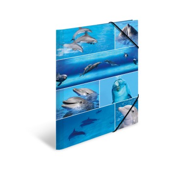 Sammelmappe A3 Karton Delfine