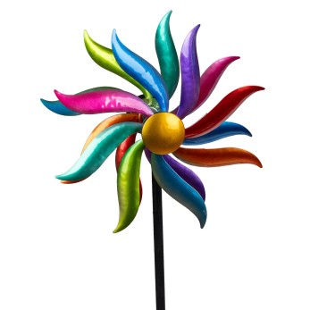 Windrad 24/110cm Metall farbig