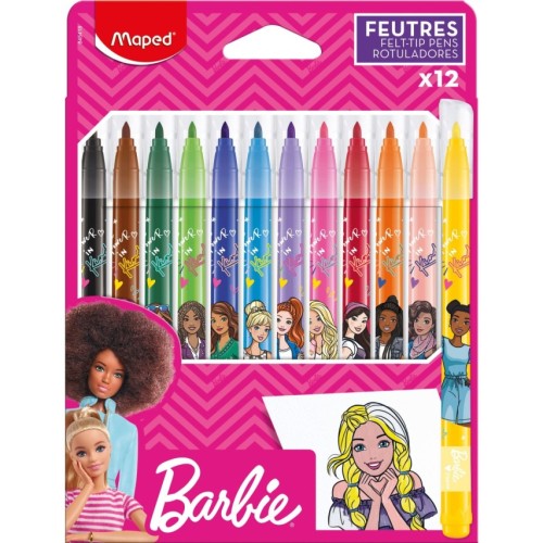 Filzstifte BARBIE Schachtel 12St