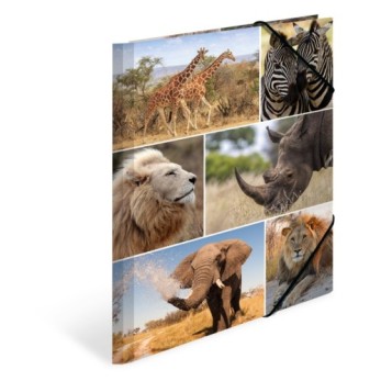 Sammelmappe A4 Karton Afrika Tiere