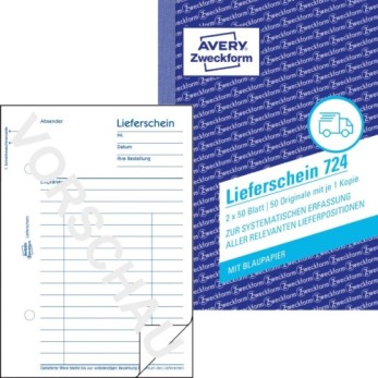 Lieferschein, A6, 2 x 50 Blatt/Buch