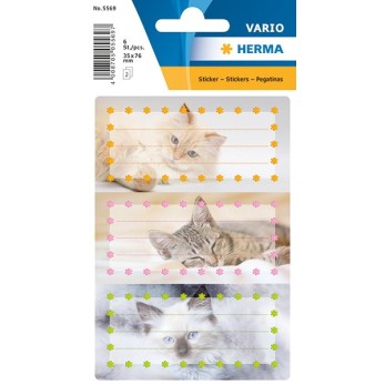 Schuletiketten Katzen