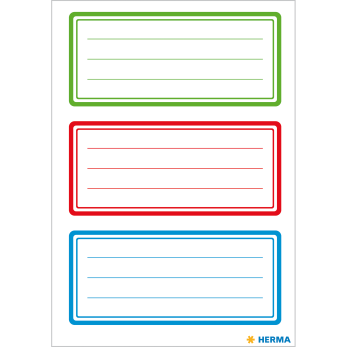 Heftschild tricolor Herma 2