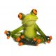 Frosch Yoga meditierend