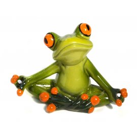 Frosch Yoga meditierend