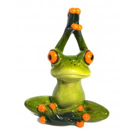 Frosch Yoga Hände oben