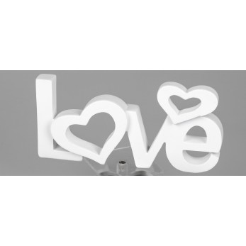 Schriftzug Love mit Herzen 30cm 2